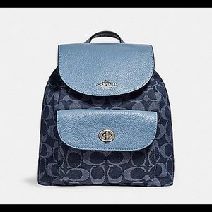 LOOKING FOR MINI BILLIE BACKPACK IN SIGNATURE DENIM (COACH F25893)